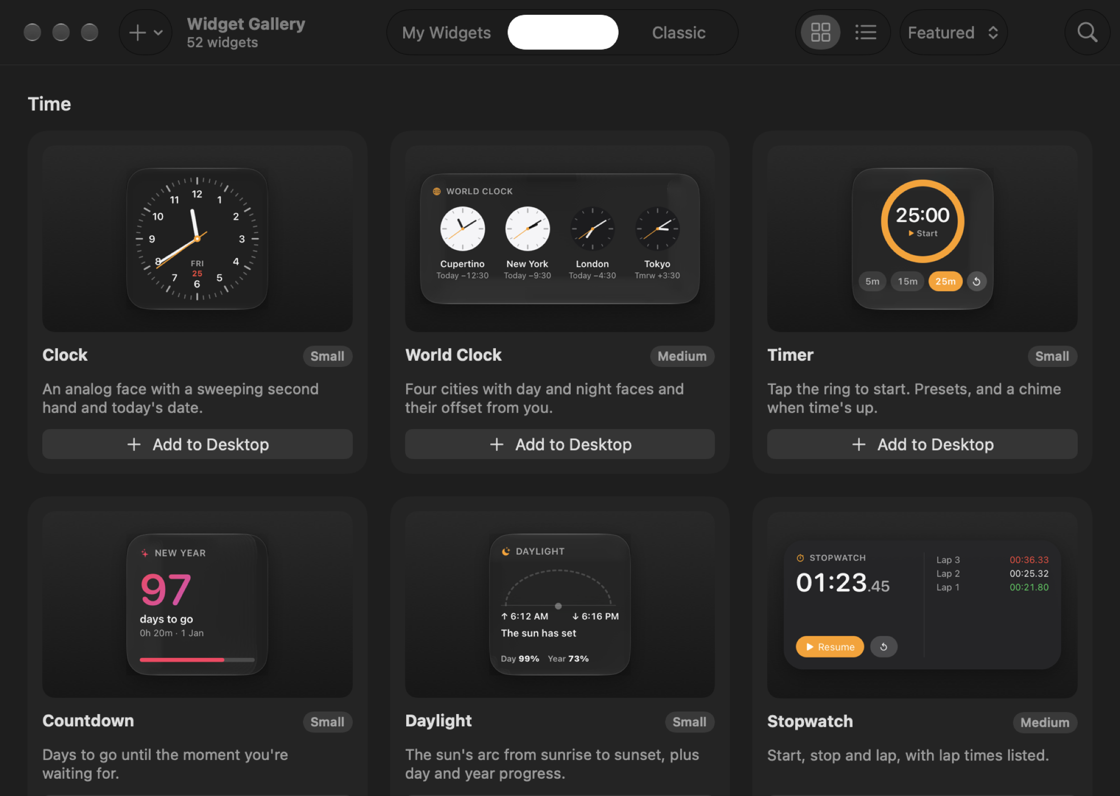 The Kakuchi Widget Gallery