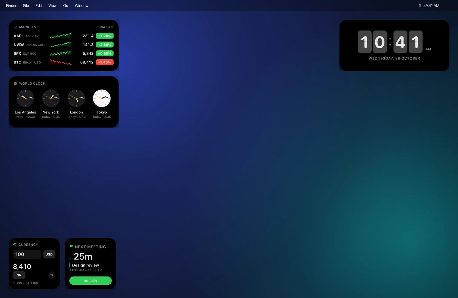 The Trader setup on a Mac desktop