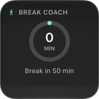 Break Coach widget