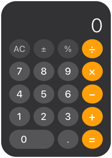 Calculator widget
