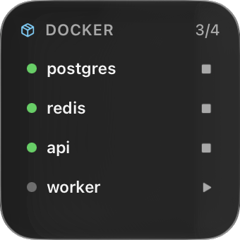 Docker widget