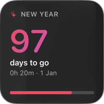 Countdown widget