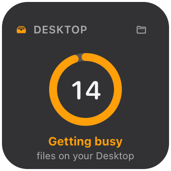 Desktop Tidiness widget