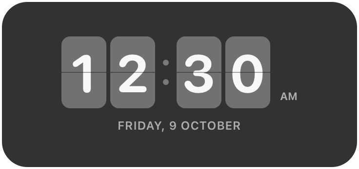 Flip Clock widget
