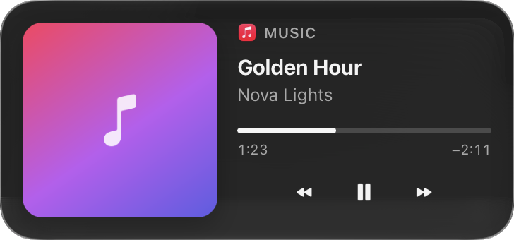 Now Playing widget