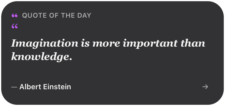 Quote of the Day widget